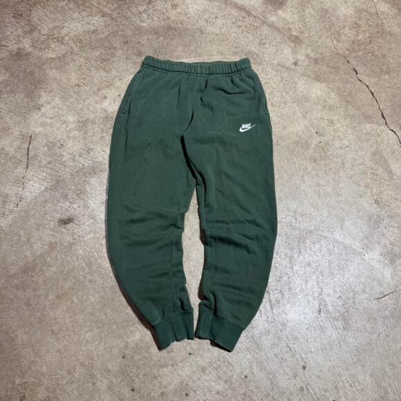 Forest Green Nike Mini Logo Sweatpants - Picture 2 of 7